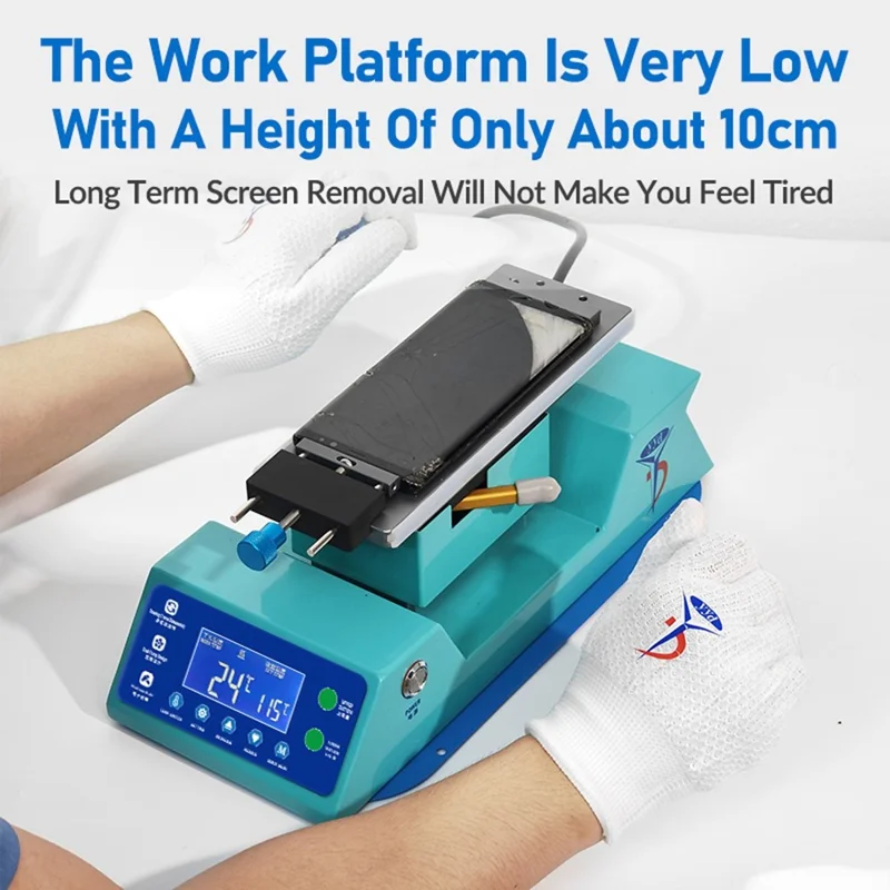 YYD Lucky Bird 180W Smart Phone Screen Separator 360 Degree Rotation Tilt Separation Machine, EU Plug / 220V - Green