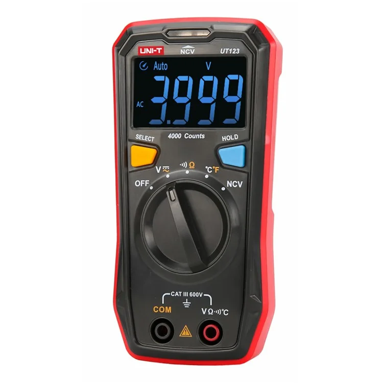 UNI-T UT123 Multimetro Professionale Residenziale Intelligente con Rilevamento della Batteria
