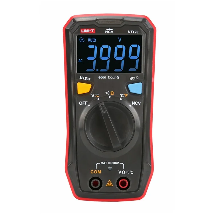 UNI-T UT123 Multimetro Professionale Residenziale Intelligente con Rilevamento della Batteria