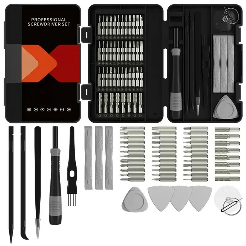Juego de destornilladores de precisión JIAFA 58 en 1 con puntas CRV magnéticas y mango de PP para reparación de teléfonos