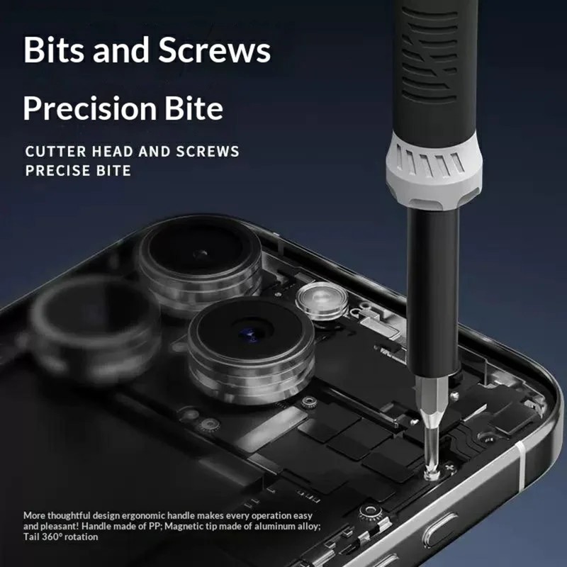 Juego de destornilladores de precisión JIAFA 58 en 1 con puntas CRV magnéticas y mango de PP para reparación de teléfonos