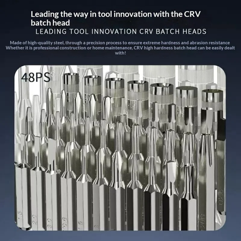 Juego de destornilladores de precisión JIAFA 58 en 1 con puntas CRV magnéticas y mango de PP para reparación de teléfonos