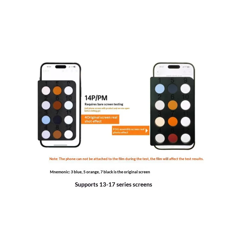 Narzędzie do weryfikacji ekranu MR. YANG dla serii iPhone 13-17, detektor polaryzacji ekranu do sprawdzania autentyczności ekranu przy naprawie telefonu komórkowego