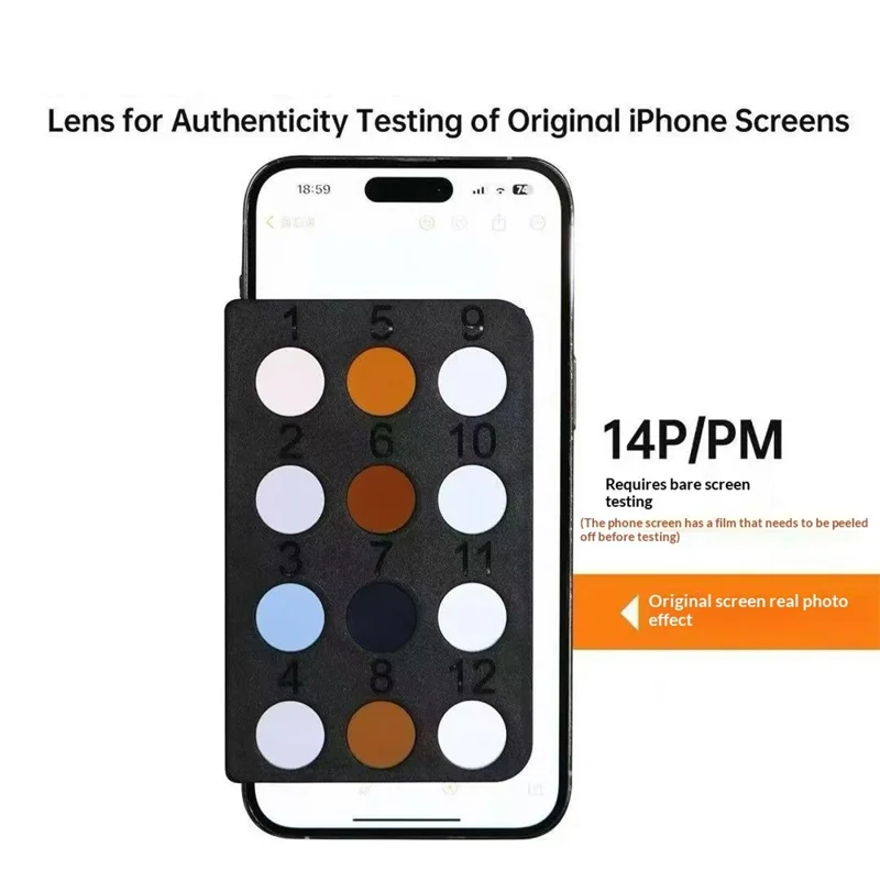 Narzędzie do weryfikacji ekranu MR. YANG dla serii iPhone 13-17, detektor polaryzacji ekranu do sprawdzania autentyczności ekranu przy naprawie telefonu komórkowego