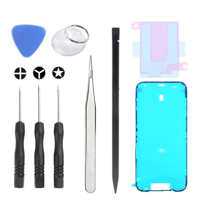 JF-8162 For iPhone 17 Pro Max 9 in 1 Battery Repair Tool Kit with Adhesive Pry Tools Screwdriver Set