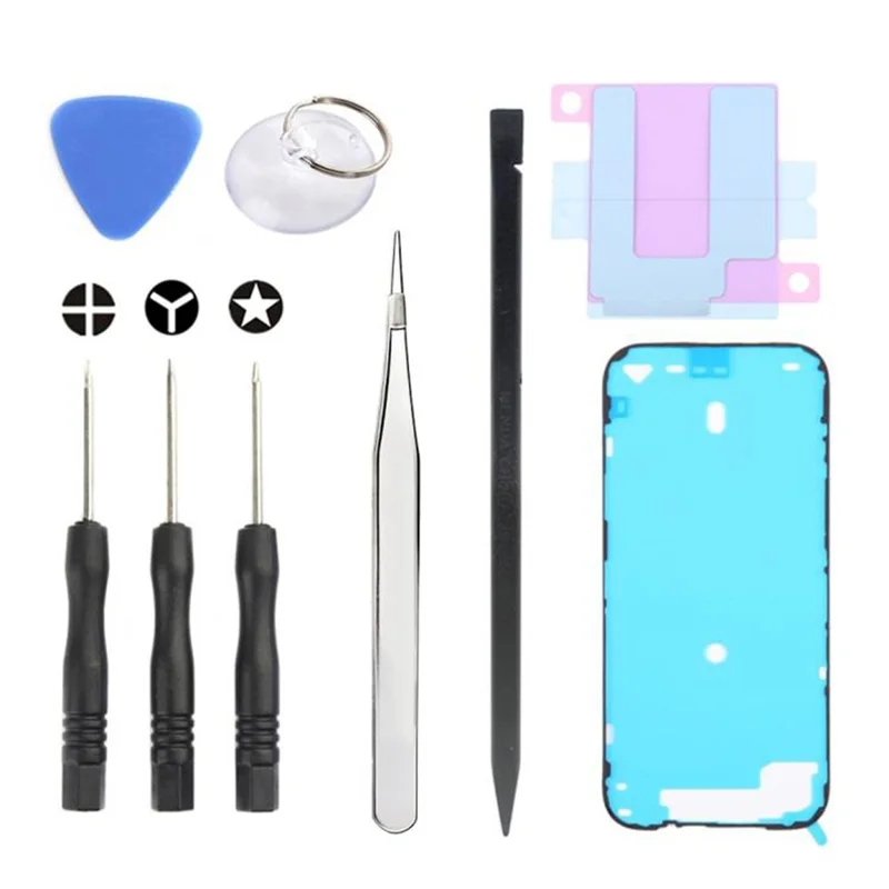 JF-8162 For iPhone 17 Pro 9 in 1 Battery Repair Tool Kit with Adhesive Pry Tools Screwdriver Set