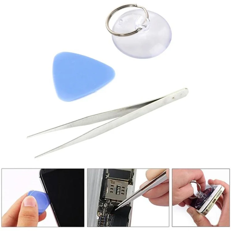 JF-8162 For iPhone 15 9 in 1 Battery Repair Tool Kit with Adhesive Pry Tools Screwdriver Set