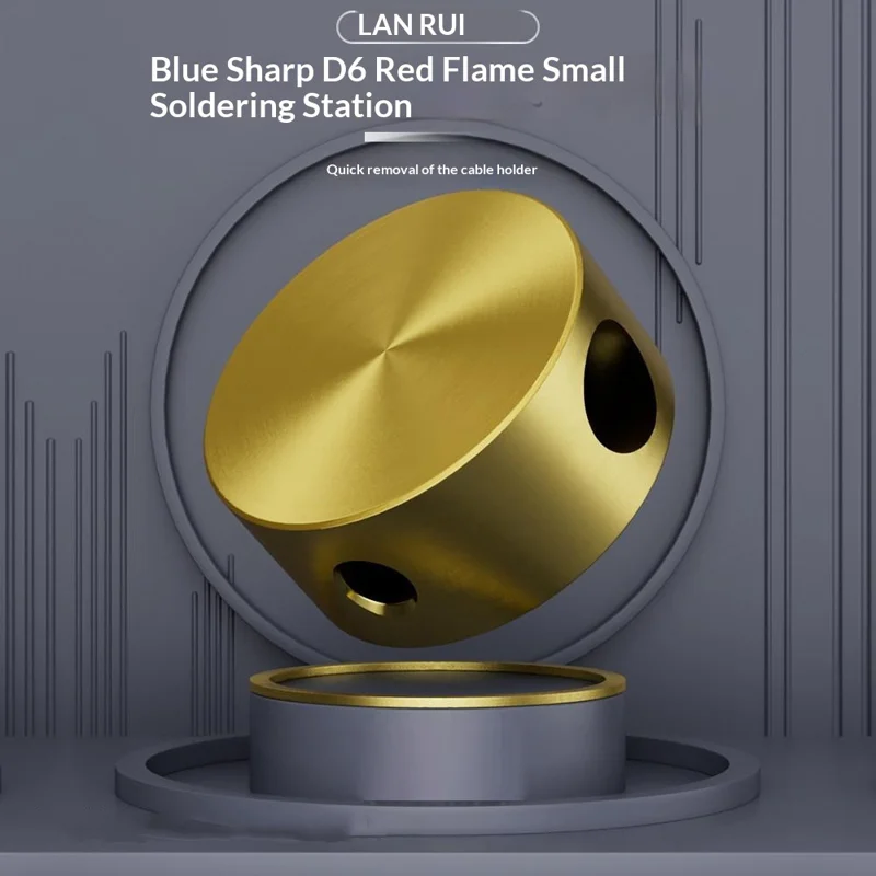 LANRUI D6 Red Flame Mini Station de soudure petite pour fers à souder, réparation de PCB