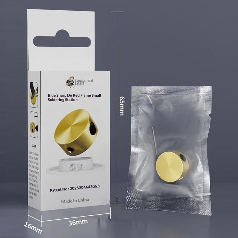 LANRUI D6 Red Flame Mini Station de soudure petite pour fers à souder, réparation de PCB