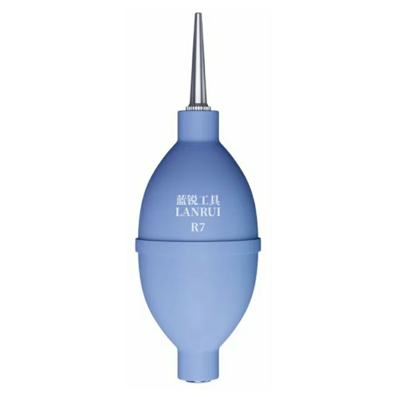 LANRUI R7 Dust Blower Ball Manual Rubber Air Blower for Camera Phone Electronics Cleaning - Blue