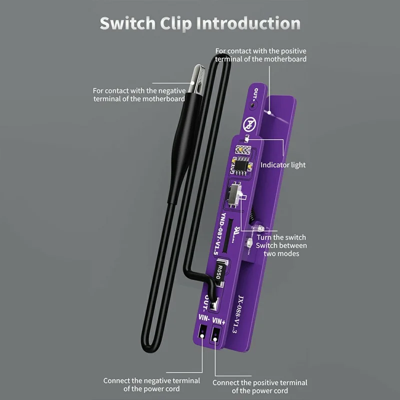 LANRUI M191 Universal Battery Switch Clip for Android iPhone Motherboard Testing Tool