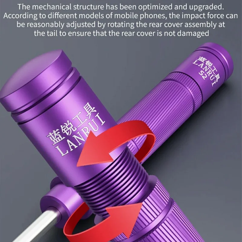 LANRUI S2 Press-Type Burst Tool Camera Lens Glass Breaking Pen Mobile Phone Repair Tool