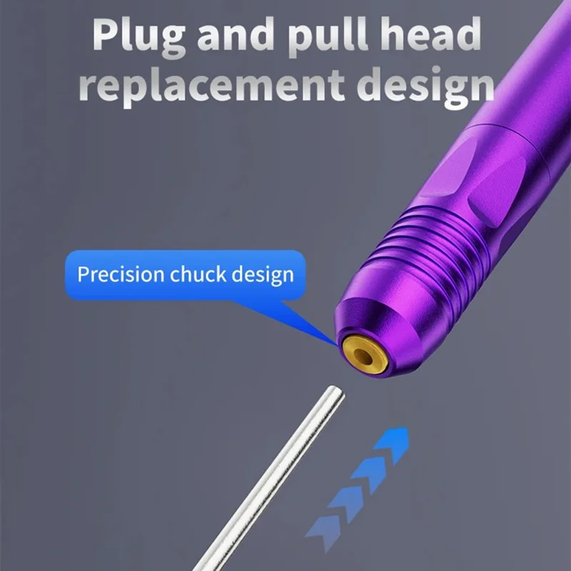 LANRUI F2 Micro Grinding Pen 3-Speed OLED Display 6 Grinding Heads Type-C Repair Tool for IC Chip Motherboard PCB