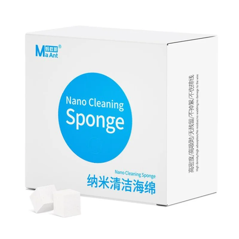 MAANT 500Pcs  /  Box High Density Nano Cleaning Sponge No Residue Electronic Maintenance Tools for Electronics PCB Chip Screen