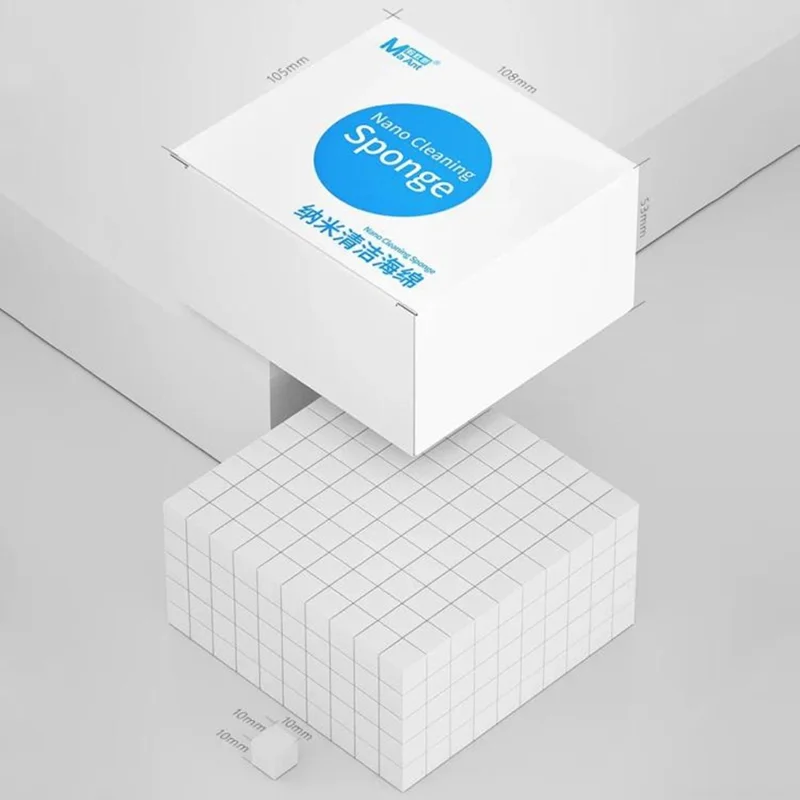 MAANT 500Pcs  /  Box High Density Nano Cleaning Sponge No Residue Electronic Maintenance Tools for Electronics PCB Chip Screen