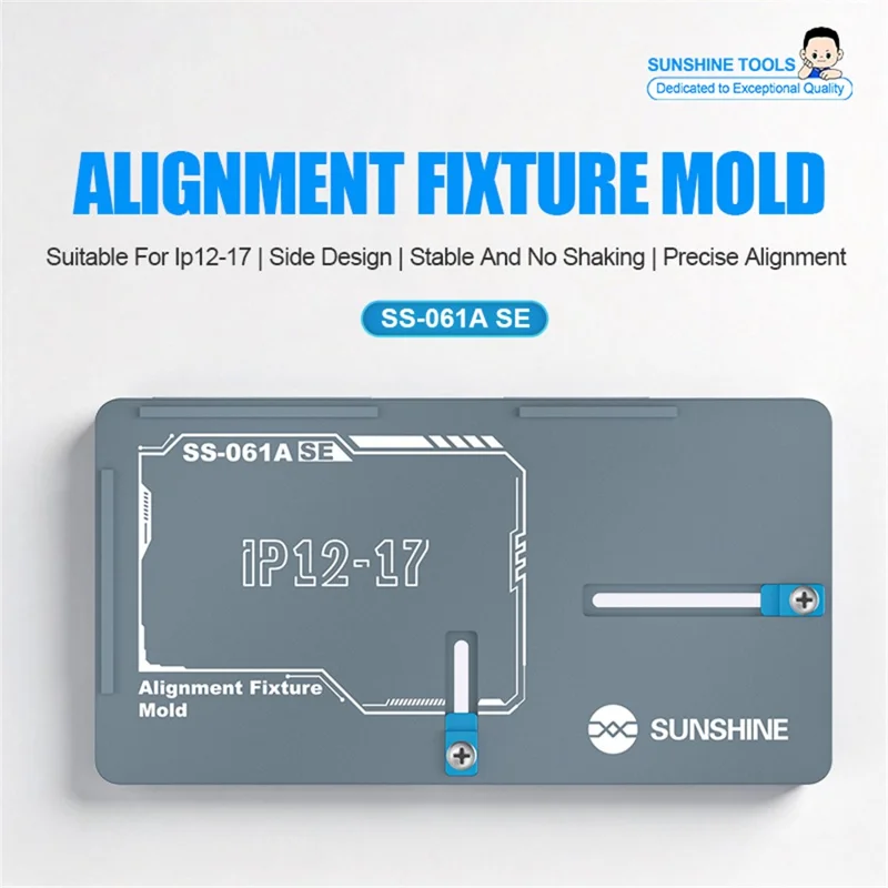 SUNSHINE SS-061A SE Alignment Fixture Mold for iPhone 12-17 Screen Laminating Mold Repair Tools
