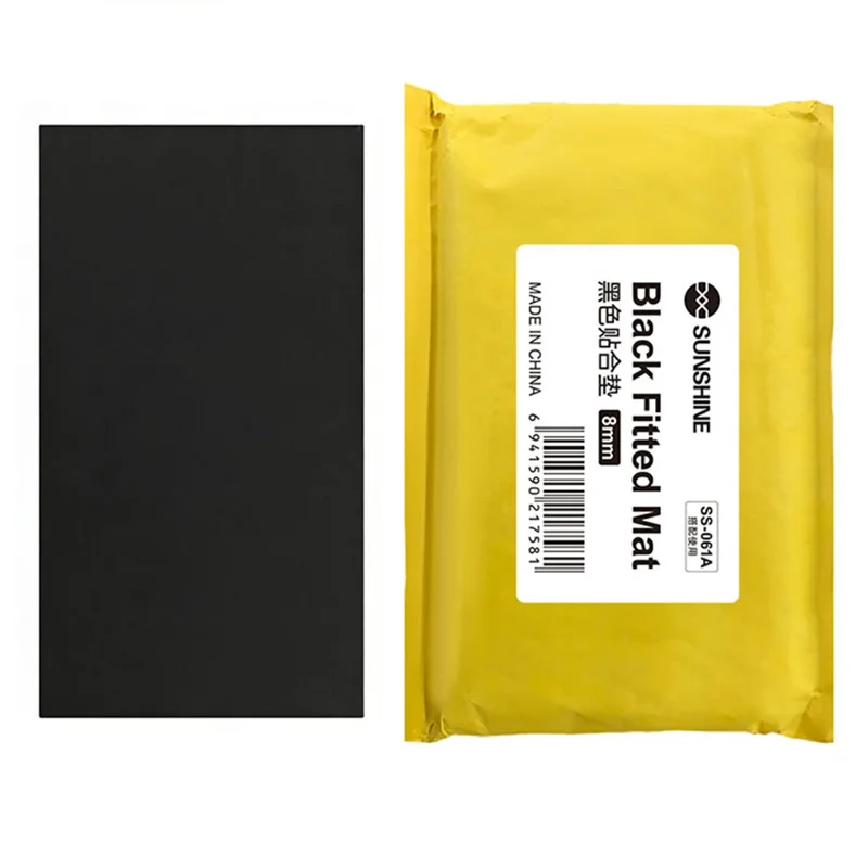 SUNSHINE SS-061A 8mm Thickened Laminating Pad Sponge Pad Laminating Mat for Phone Screen Repair Positioning Mold Frame Protection - Black