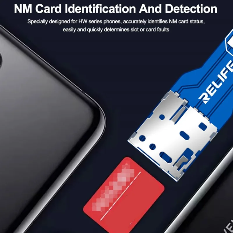 RELIFE XA6 Dual SIM Card Signal Test Board No Disassembly TF NM Card Signal Detector Test Tool for iPhone Android