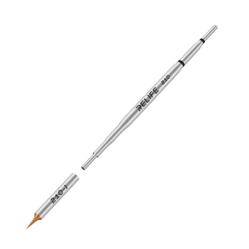 RELIFE 210 1 Set 0,1 mm Punta del saldatore in rame puro Ultrafine Punta sostituibile Strumento per saldatura per riparazione filo ponticello