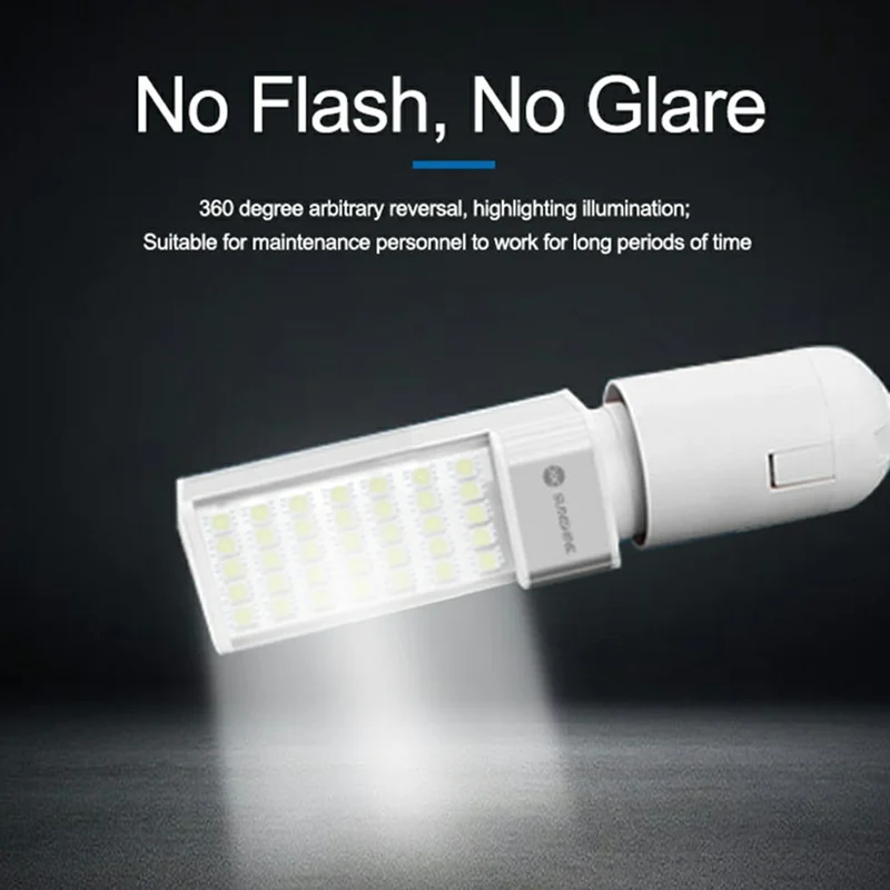 SUNSHINE SS-803 Clamp LED Work Light 360 Degree Adjustable 35 LEDs Metal Flexible Arm Clip-on Desk Lamp for Repair - EU Plug