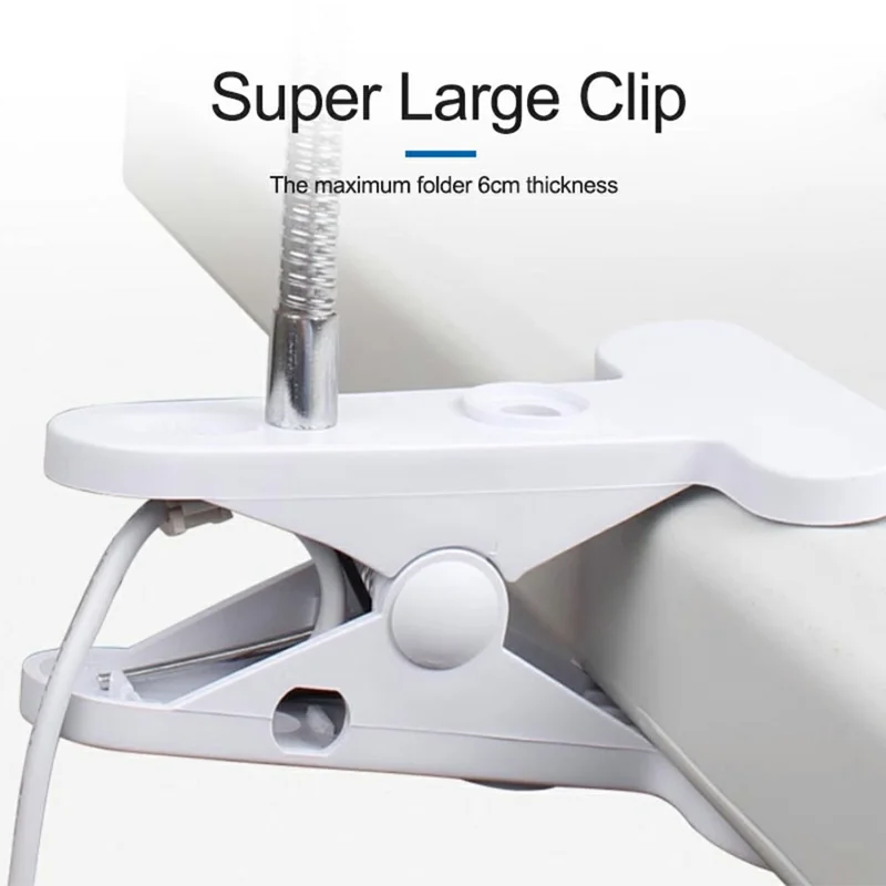 SUNSHINE SS-802 Clamp Work Light 35 LEDs Metal Body Flexible Hose Clip-on LED Desk Lamp for Repair - EU Plug
