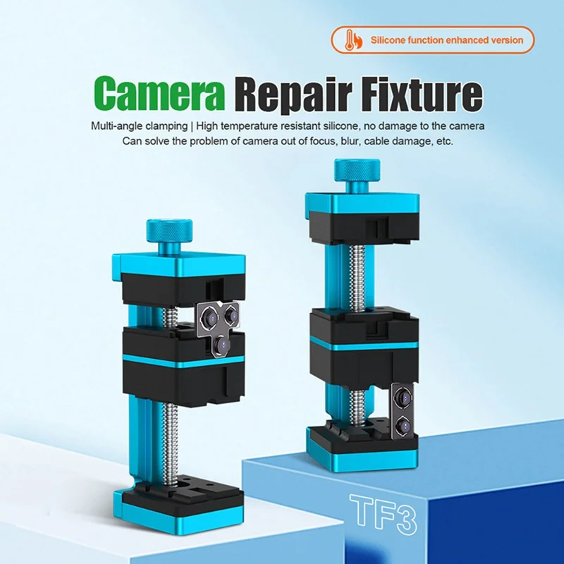 RELIFE TF3 Multi-function Universal Mobile Camera Repair Fixture Multi-angle Clamp Aviation Aluminum Repair Tool for Phone Lens Repair