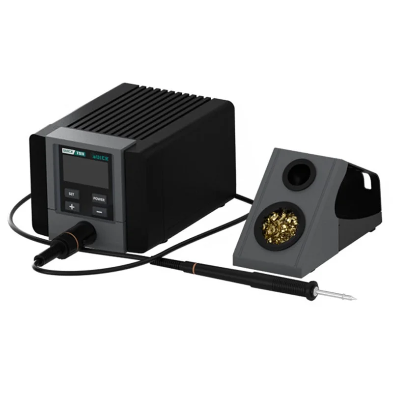 QUICK TS11 Smart Präzisionslötstation 90 W LCD-Anzeige HD-Farbbildschirm Mechanische Tasten Lötkolben-Set – EU-Stecker