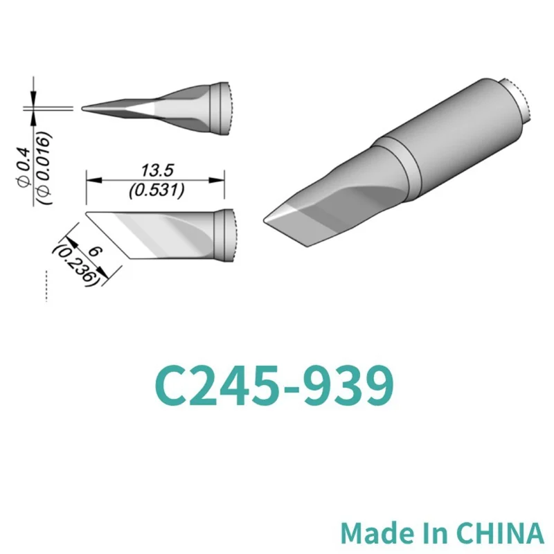 C245-939 Embout de fer à souder pour station de soudure JBC Sugon GVM Aifen Aixun Outil de réparation PCB