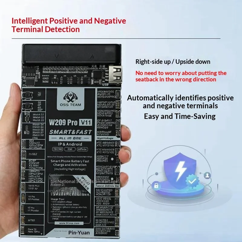 OSS TEAM W209 Pro V11 Battery Activation Board 5-9V Voltage for iPhone Android Phone