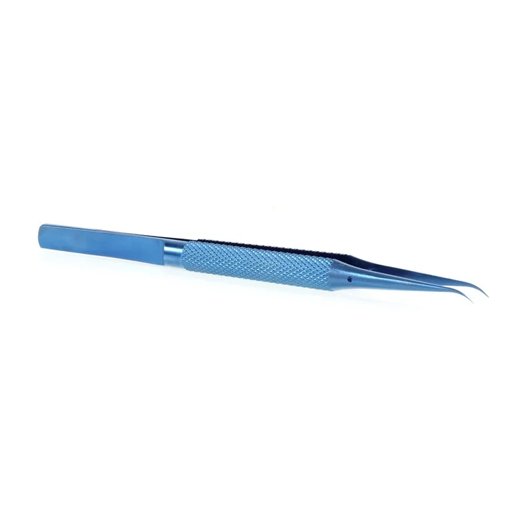 RELIFE RT-15C 0.15mm Ultra High Precision Flying Wire Tweezer for Mobile Phone Mainboard Maintenance - Curved Tip