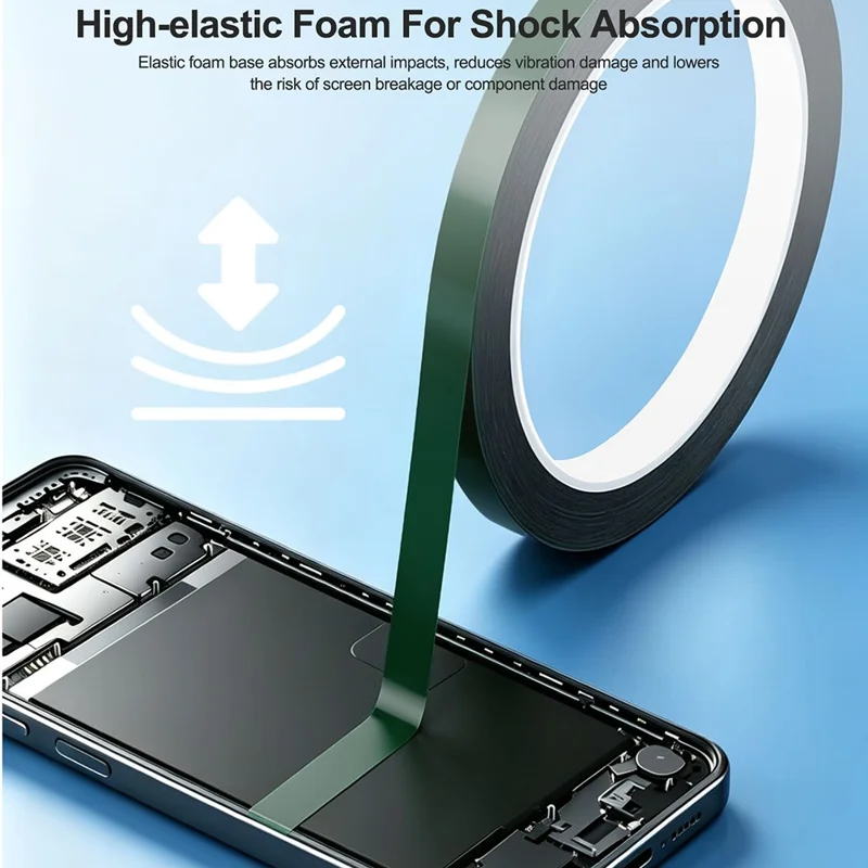 RELIFE HX1 5 Rolls 2mm Width Mobile Phone Sealing Tape Double-sided Adhesive Tape for Screen Repair , Length: 10m