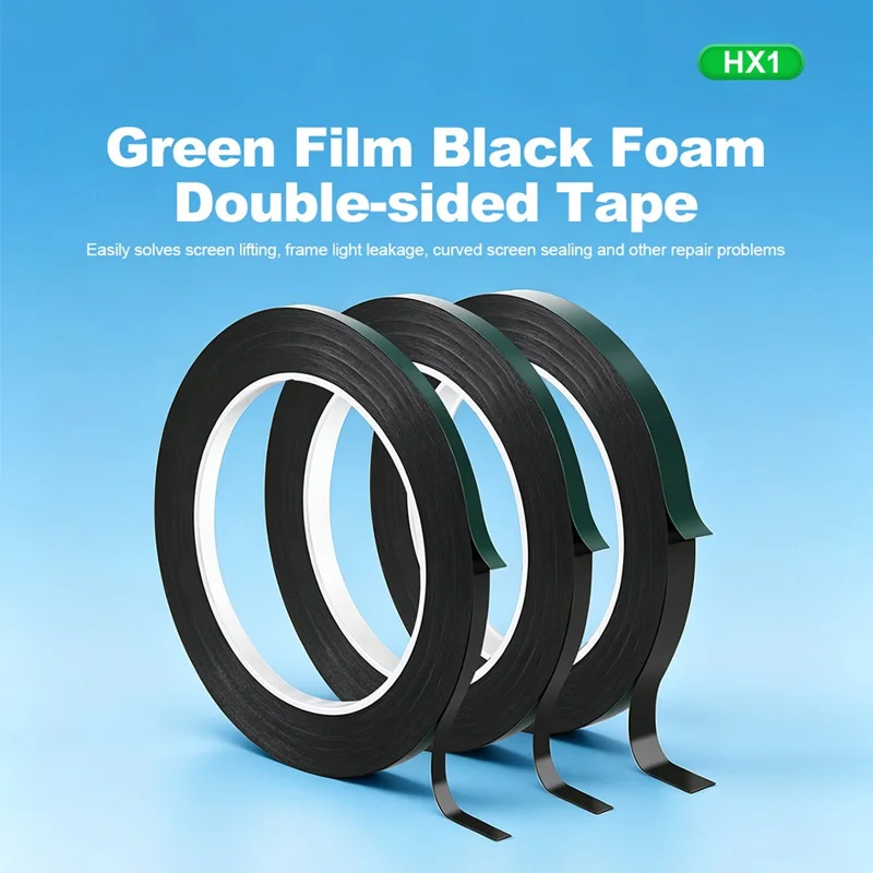 RELIFE HX1 5 Rolls 2mm Width Mobile Phone Sealing Tape Double-sided Adhesive Tape for Screen Repair , Length: 10m