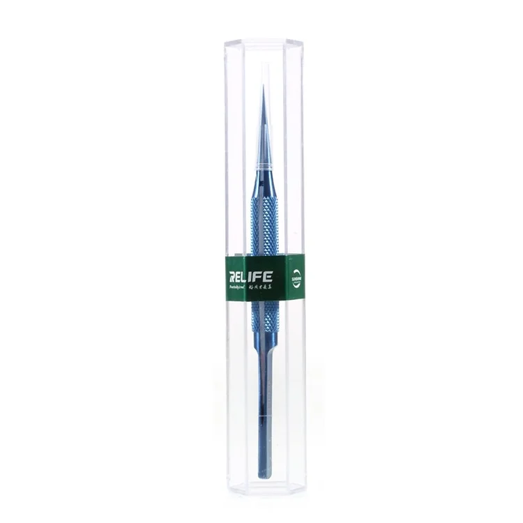 RELIFE RT-11C 0.15mm Ultra High Precision Flying Wire Tweezer for Mobile Phone Mainboard Maintenance - Straight Tip