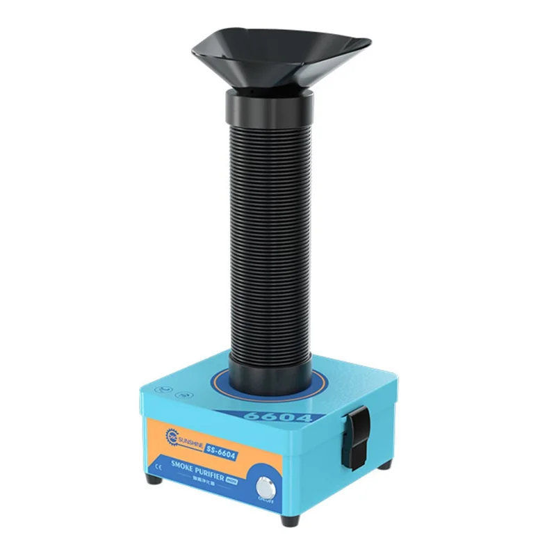 SUNSHINE SS-6604 MINI Purificateur d'air de bureau 3 niveaux de filtration, extracteur de fumée HEPA pour soudage et laser - Prise UE