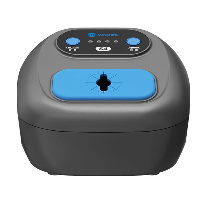 SUNSHINE S4 Limpiador Automático de Punta de Soldador con Doble Sensor Infrarrojo Inteligente y 3 Velocidades para Reparación de Soldadura