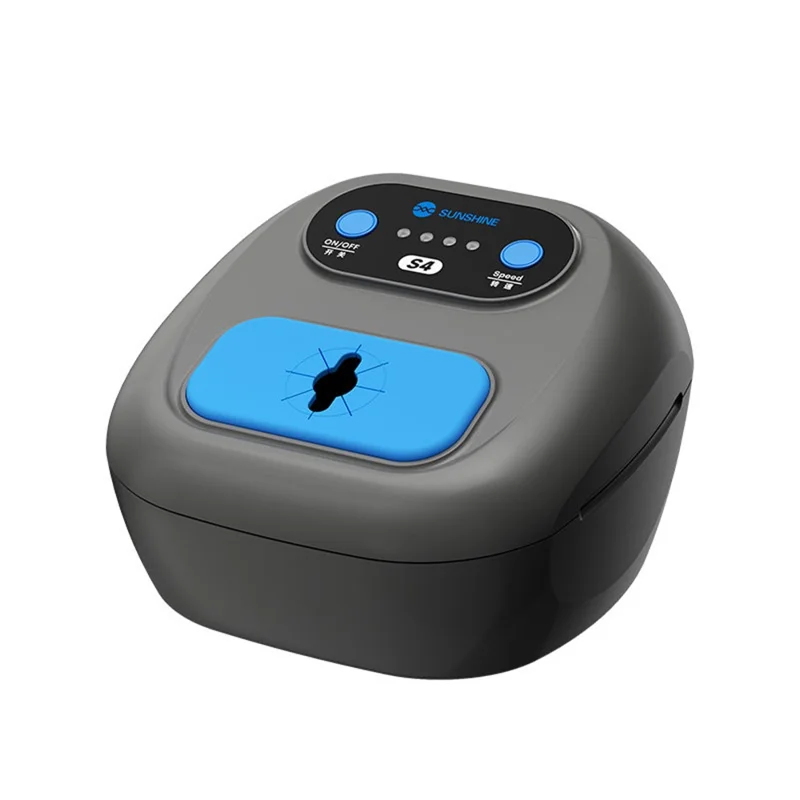 SUNSHINE S4 Limpiador Automático de Punta de Soldador con Doble Sensor Infrarrojo Inteligente y 3 Velocidades para Reparación de Soldadura