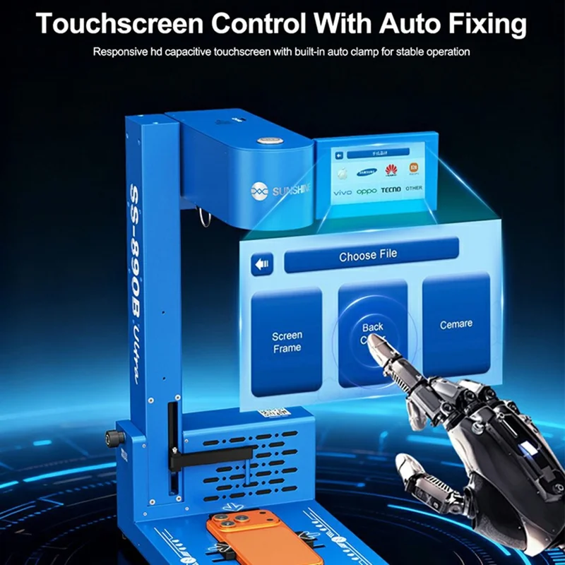 SUNSHINE SS-890B Ultra 10W Blue Laser Foldable Smart Laser Machine for Phone Back Cover Removal - EU Plug