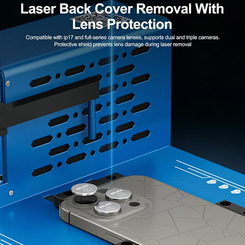 SUNSHINE SS-890B Ultra 10W Blue Laser Foldable Smart Laser Machine for Phone Back Cover Removal - EU Plug