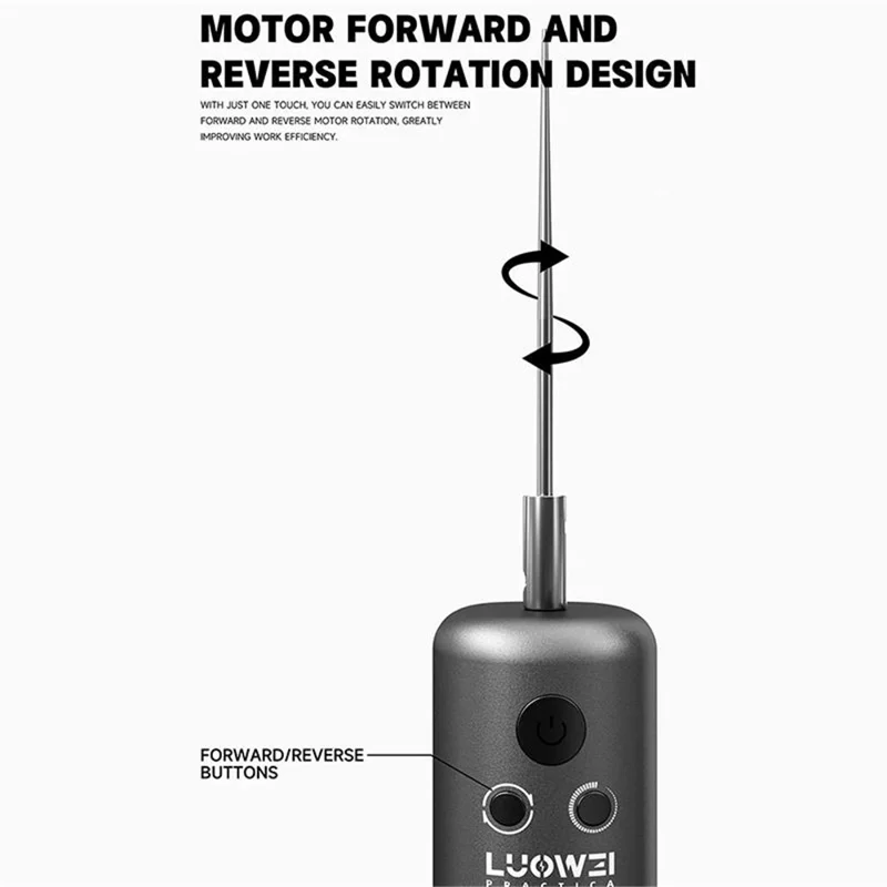 LUOWEI GR-02 3-geschwindigkeitsverstellbarer Klebstoffentferner 7 in 1 elektrisches Entfernungswerkzeug-Set
