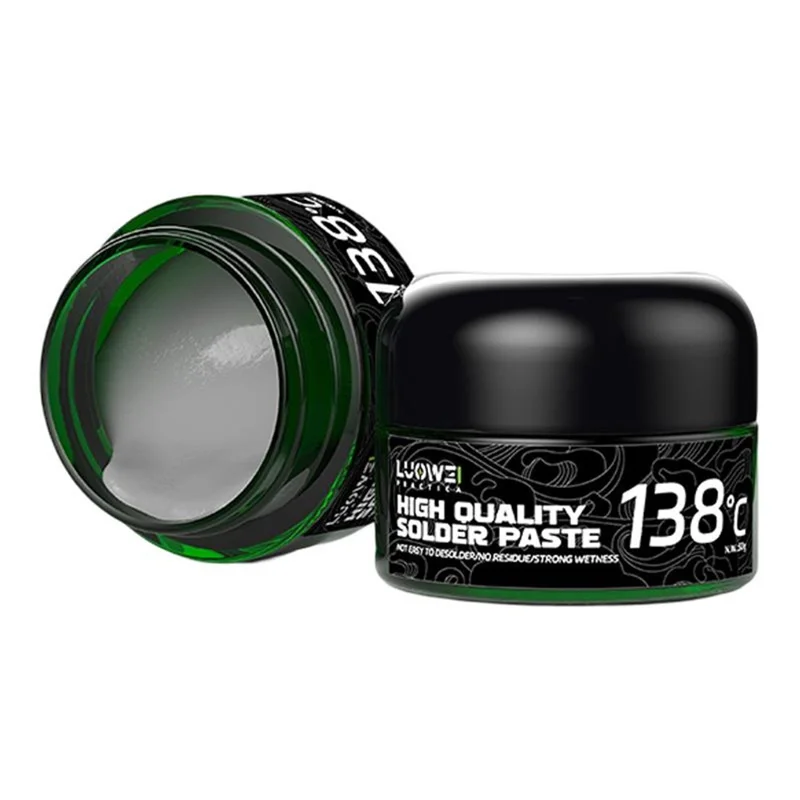 LUOWEI LW-SP1 50g Lead-Free Solder Paste PC Repair BGA SMT Tin Paste for Electronics - 138°