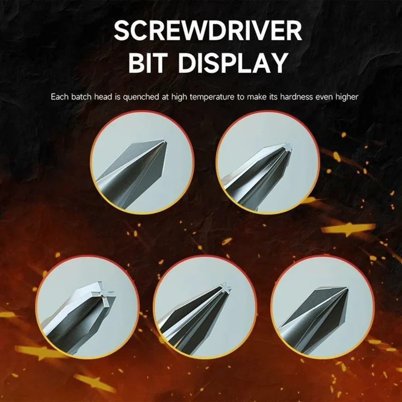 LUOWEI 5Pcs Precision Screwdriver Set S2 Steel Hardened Bits 5mm Strong Magnet for Electronics Repair