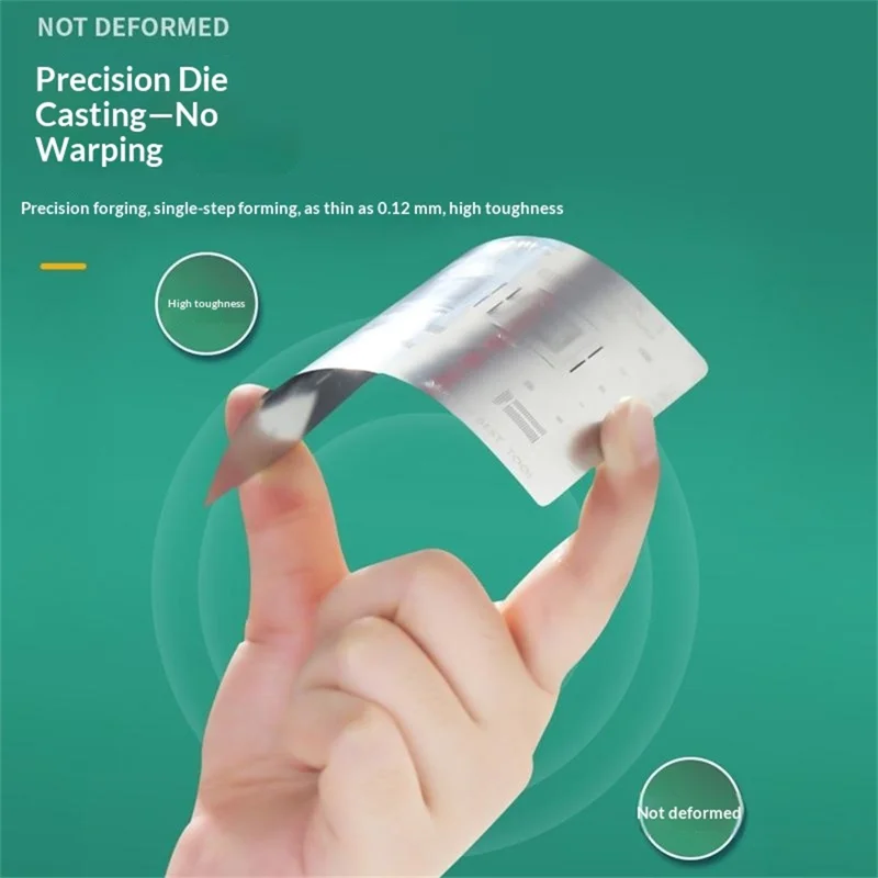 BEST BST-SAM (SAM: 8-17) 10Pcs BGA IC Solder Reballing Stencil Kit 0.12mm Steel Repair Tools