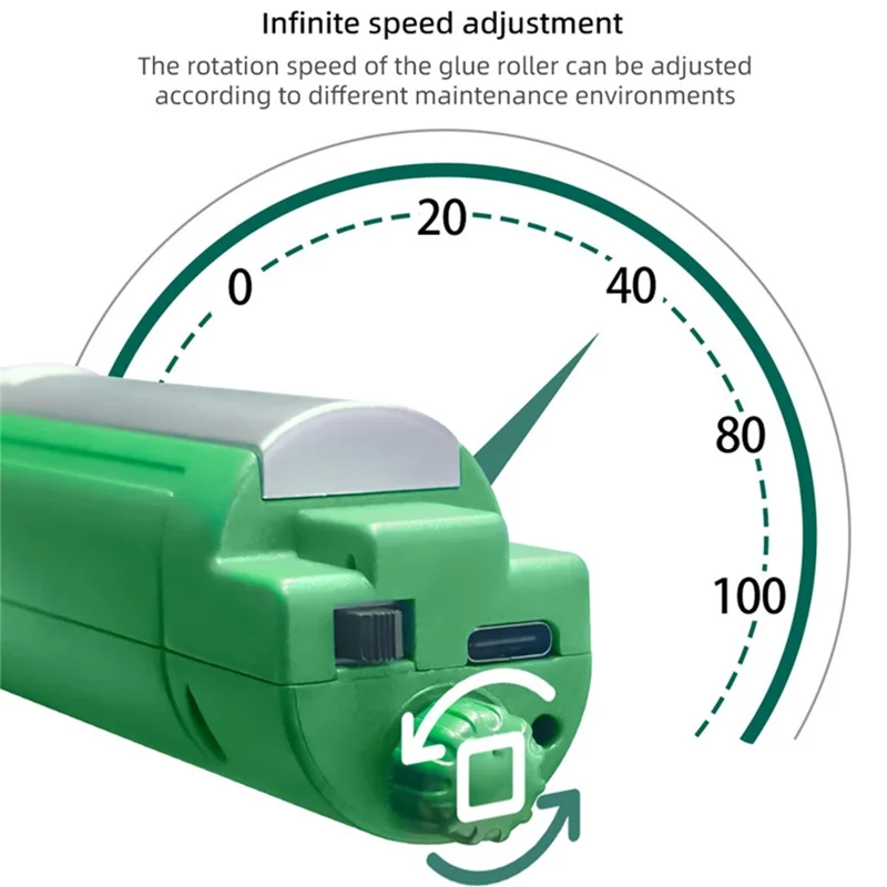 BEST BST-K6 Stepless Speed Control Electric OCA Glue Removal Tool Phone Screen Repair Kit - Green