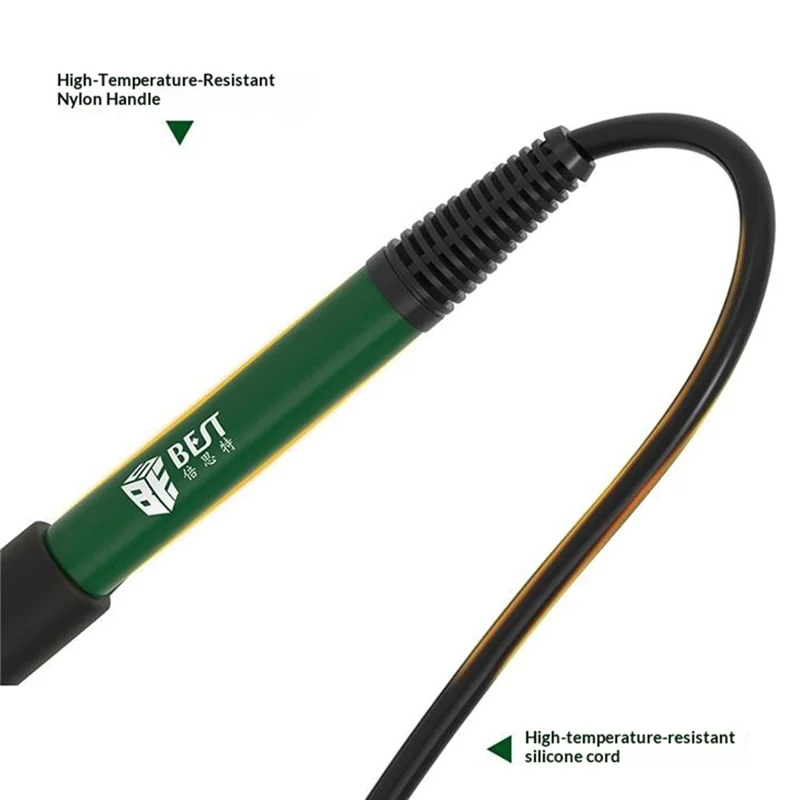BEST BST-102C Fer à souder électrique 280-480℃ avec contrôle de température 5 niveaux, élément chauffant en céramique, antistatique pour électronique - Prise UE