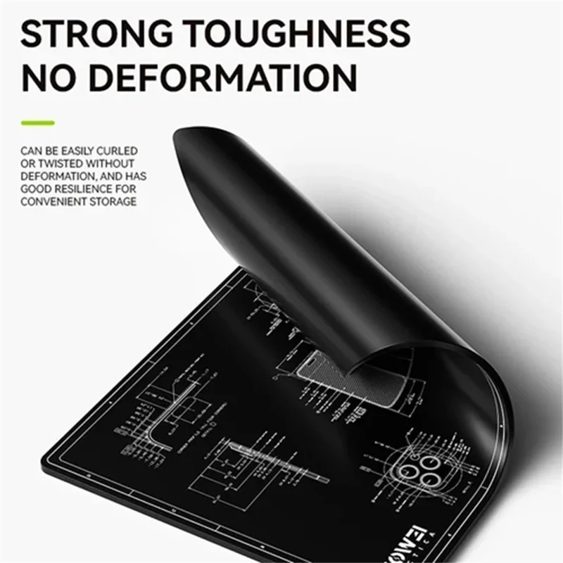 LUOWEI LW-M3 27 Inch Multifunction Repair Mat 500 Degrees Celsius Heat Resistant Insulation Pad for Electronics