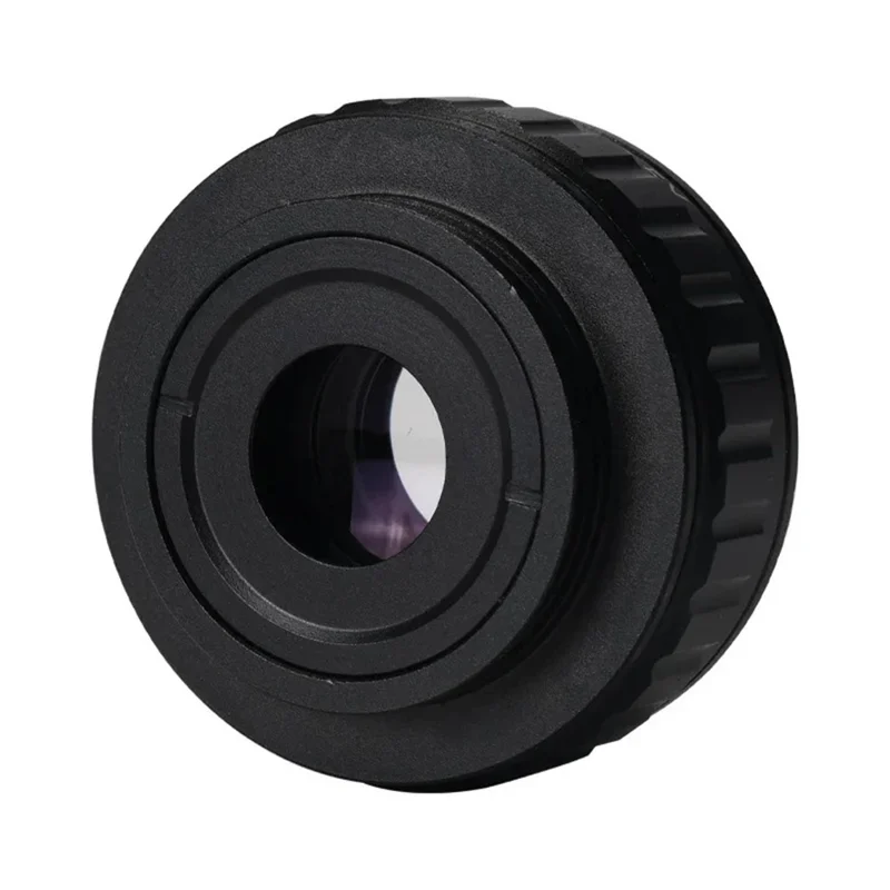 Adaptador de Lente de Cámara Microscopio RF4 0.5X, Lente Reductora CTV C-Mount para Microscopio Estéreo HAYEAR AmScope - Negro