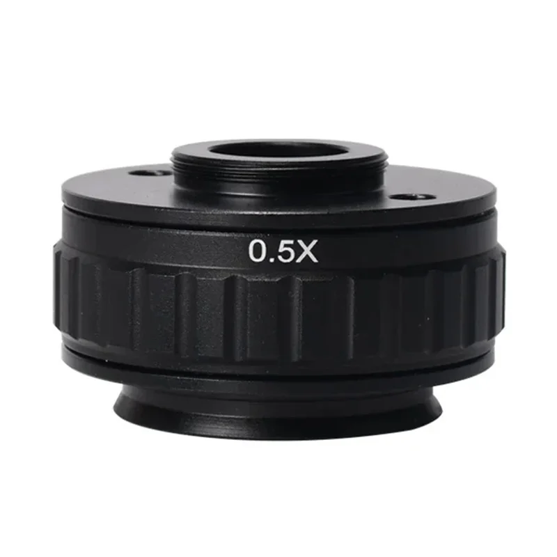 Adaptador de Lente de Cámara Microscopio RF4 0.5X, Lente Reductora CTV C-Mount para Microscopio Estéreo HAYEAR AmScope - Negro
