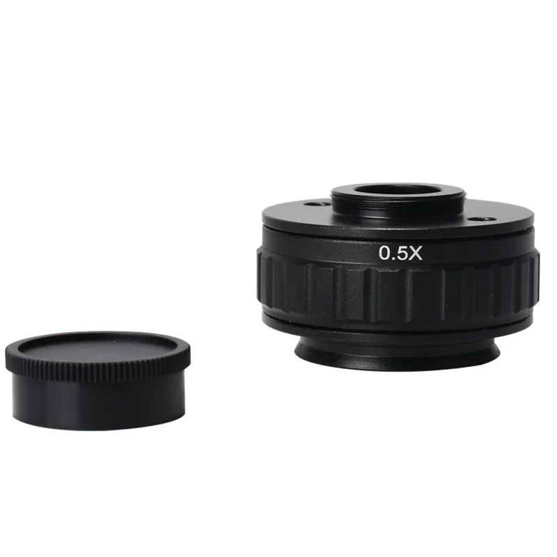 Adaptador de Lente de Cámara Microscopio RF4 0.5X, Lente Reductora CTV C-Mount para Microscopio Estéreo HAYEAR AmScope - Negro