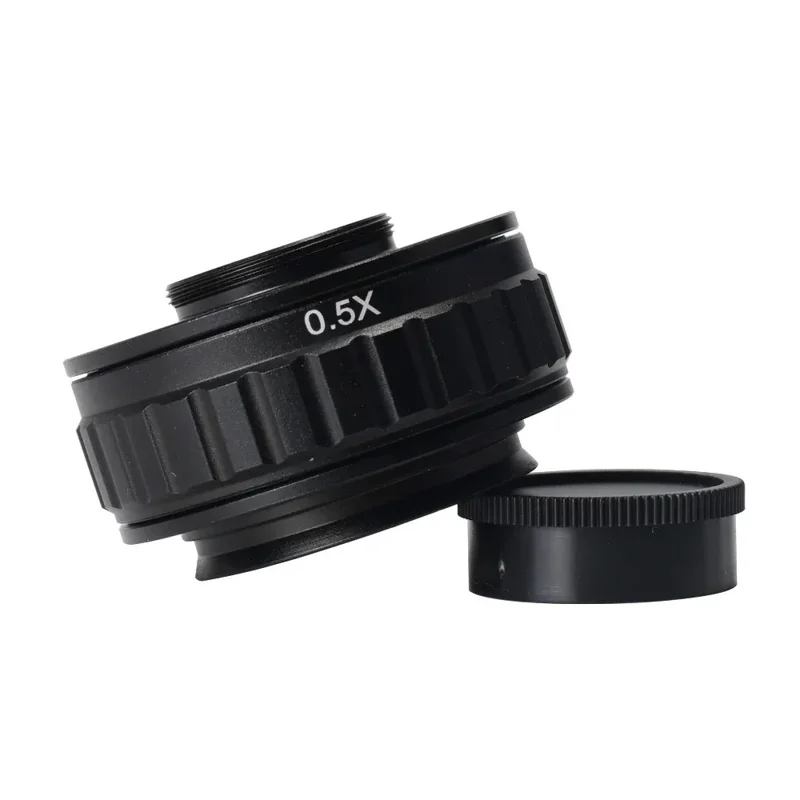 Adaptador de Lente de Cámara Microscopio RF4 0.5X, Lente Reductora CTV C-Mount para Microscopio Estéreo HAYEAR AmScope - Negro