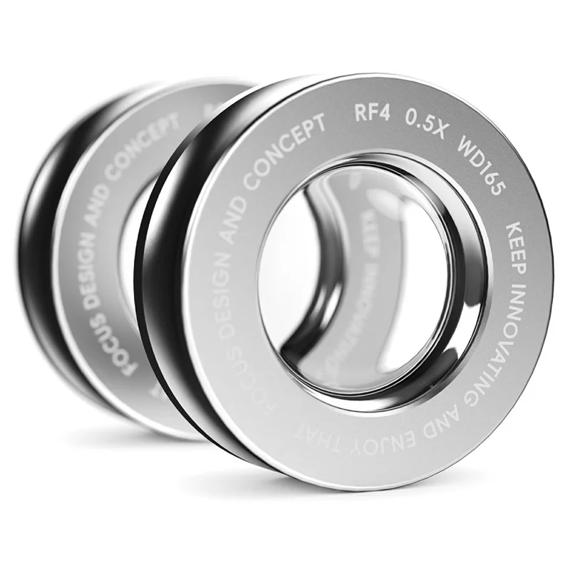 Lente Objetivo Auxiliar RF4 0.5X para Microscopio WD165 Lente Barlow para Trabajo de Precisión